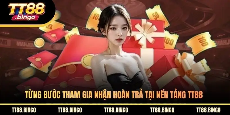 Từng bước tham gia nhận hoàn trả tại nền tảng TT88